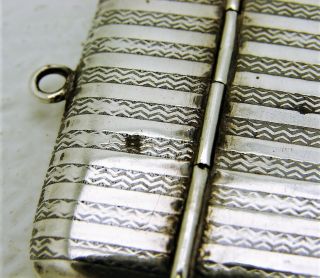 129.  99 F&B Sterling Silver Notepad Locket with Mechanical Pencil No Monogr 4