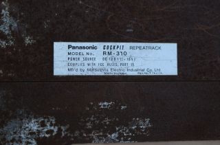 Vintage Panasonic Cockpit RM - 310 Overhead Radio Console Hi Fi Audio Power System 12