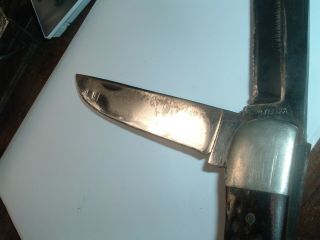 large CASE XX Knife,  Vintage CASE XX 6265 KNIFE MARINER ' S W/SHEATH 2 Blade 8