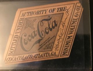 Very Rare Vintage (6) All 1915 - 17 Coca Cola Diamond Shape Labels 2