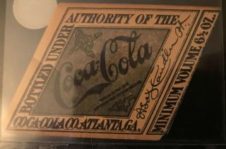 Very Rare Vintage (6) All 1915 - 17 Coca Cola Diamond Shape Labels 4