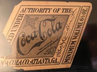 Very Rare Vintage (6) All 1915 - 17 Coca Cola Diamond Shape Labels 7
