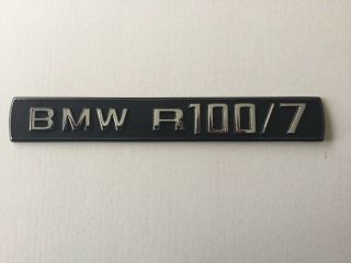 Vintage Bmw Engine Badge R100/7