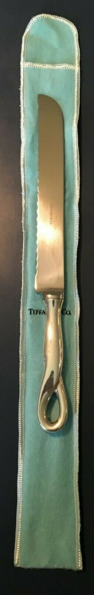 Elsa Peretti Padova Tiffany & Co.  Sterling Silver Bread/cake Knife 11.  5 "
