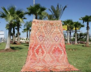 Vintage Authentic Boujaad Berber Handmade/moroccan Rug - Teppich 10 