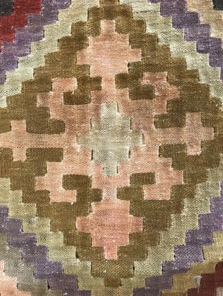 Vintage Tribal Veg dye Hand - Made Kilim Area Rug 6x9 10