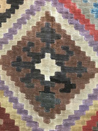 Vintage Tribal Veg dye Hand - Made Kilim Area Rug 6x9 9
