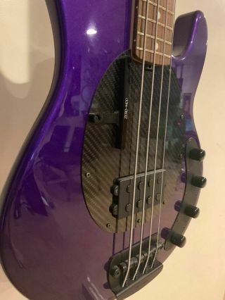 Ernie Ball Musicman Stingray Bass 1h 4 - String Usa Rare Firemist Purple