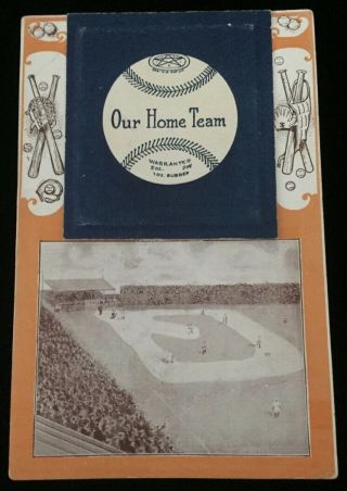 Rare 1908 Chicago White Sox " Our Home Team " Baseball Player Fold - Out Postcard