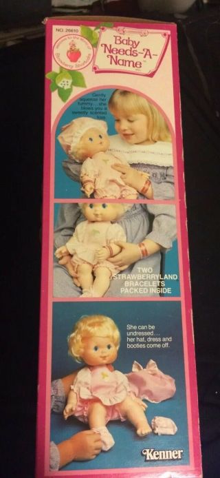 Strawberry Shortcake Blow Kiss Baby Needs A Name Doll Kenner 1984 3