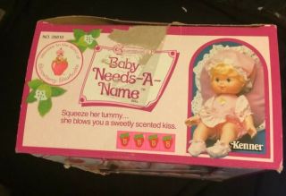 Strawberry Shortcake Blow Kiss Baby Needs A Name Doll Kenner 1984 5