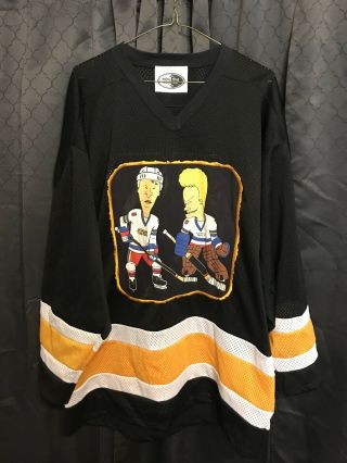 Vintage Beavis And Butthead Hockey Jersey One Size 1990’s Mtv Retro Very Rare