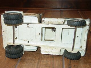 1950s TONKA TOYS White AA WRECKER Tow TRUCK Pressed Steel Mound Minn Vintage 8