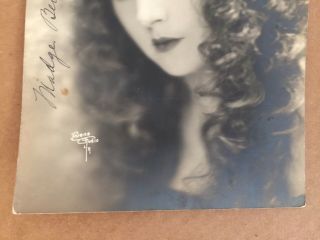 Madge Bellamy Rare Early Vintage Autographed Photo White Zombie 1920s 3