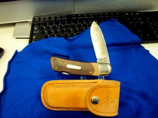 Old Timer Schrade 510 T Lockblade Folding Knife Vintage Pocket Knife & Case Usa