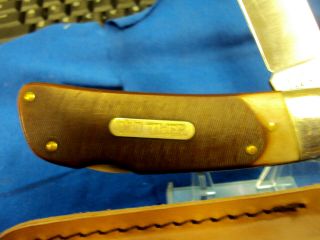 Old Timer Schrade 510 T Lockblade Folding Knife Vintage Pocket Knife & Case USA 2