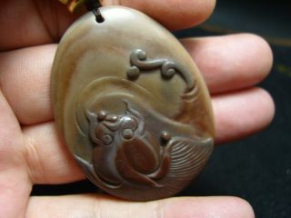 FINELY CARVED Jade Statue//Necklace - See Video 1 6