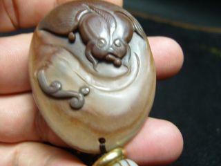 FINELY CARVED Jade Statue//Necklace - See Video 1 8
