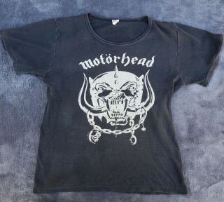 Vintage 80s Motorhead Shirt Snaggletooth Logo Single Stitch Sz Medium Rare Metal