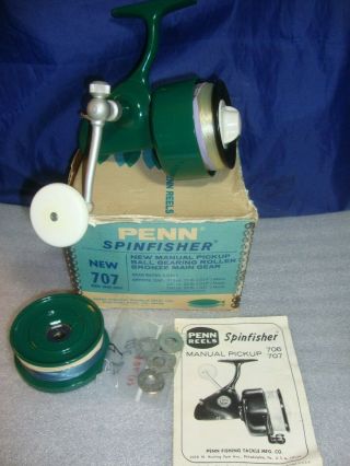 Rare Penn Spinfisher Fishing Reel 707 Right Hand Drive