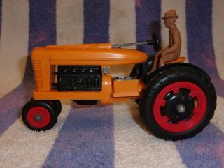 Vintage Marx Fix - All Tractor,  Yellow,  Red & Black,  Plastic