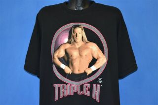 Vintage 90s Triple H I Am The Game Wwf Wrestler Wresting Deadstock T - Shirt Xxl