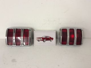 64 65 66 Vintage Ford Mustang Oem Tail Light Set 1964 1965 1966