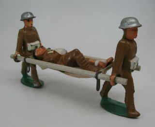 Vintage M58 Barclay Manoil Toy Soldier Medics Stretcher Wounded Soldier Set 1a