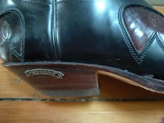 Vintage Sendra Leather Classic Cowboy Boots Size 4 - 5 UK / 37 - 38 EU / 6 - 7 AU 5
