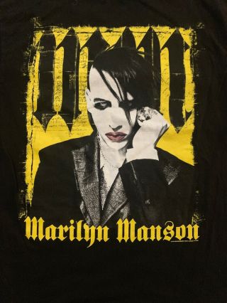 Vintage 90s Marilyn Manson T shirt Medium “Against All God’s Tour” 3