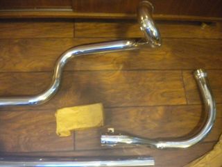 Harley Panhead Dual Exhaust Crossover Pipes // Knucklehead Antique Motorcycle 6