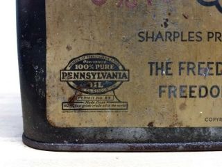Rare Vintage Penn Trump Motor Oil Can,  2 Gallon,  Dated 1936 7