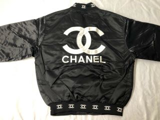 Collectible Vintage Chanel Boutique Vintage Silk Bomber Jacket 4