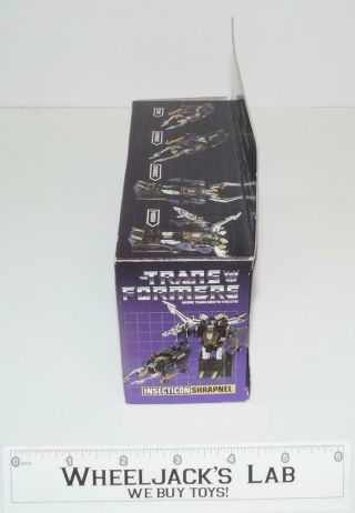 Shrapnel MIB 100 Complete F 1985 Vintage Hasbro Action Figure G1 Transformers 2