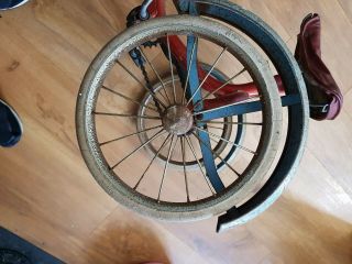 VINTAGE CHILD ' S RALEIGH TRIKE,  ROD BRAKES,  SOLID TYRES, 4