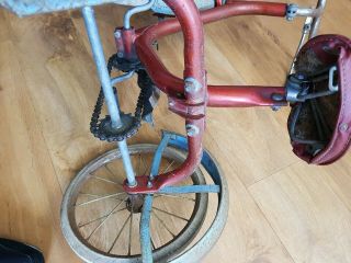 VINTAGE CHILD ' S RALEIGH TRIKE,  ROD BRAKES,  SOLID TYRES, 5