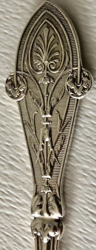 1870 TIFFANY STERLING Silver ITALIAN Tea Dessert Butter Knife Lily of Valley 3