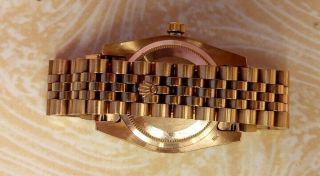 Rare 18k rose gold Rolex oyster perpetual date just 2