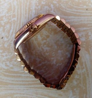 Rare 18k rose gold Rolex oyster perpetual date just 3