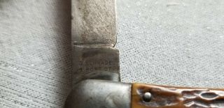 Vintage WWII? G.  Schrade Presto Locking Folding Pocket Knife B ' port.  CT 11