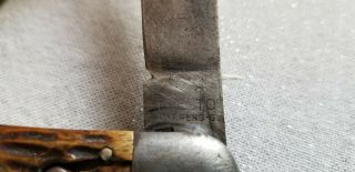 Vintage WWII? G.  Schrade Presto Locking Folding Pocket Knife B ' port.  CT 12