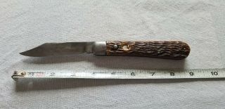 Vintage Wwii? G.  Schrade Presto Locking Folding Pocket Knife B 