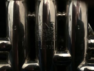 King Eastlake Silver Flair Trumpet; 1st Valve Trigger : 6