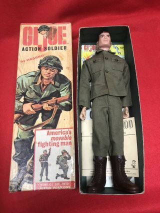 1964 Vintage Gi Joe T.  M.  - R - Action Soldier Eye Liner Near Boots