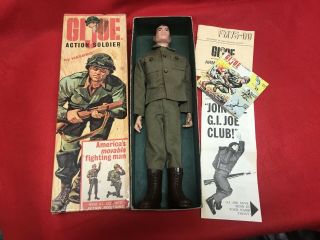 1964 VINTAGE GI JOE T.  M.  - R - ACTION SOLDIER EYE LINER NEAR BOOTS 3