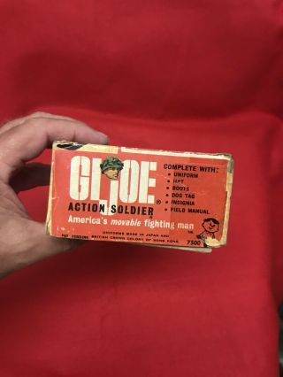 1964 VINTAGE GI JOE T.  M.  - R - ACTION SOLDIER EYE LINER NEAR BOOTS 8