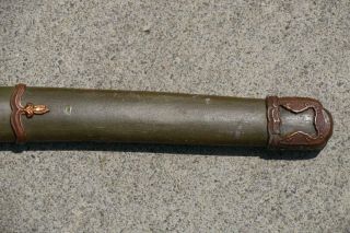 WW2 Metal Sheath /Saya of Japanese Army Officer ' s Gunto Sword b8391 6