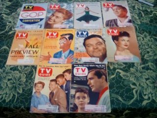 Vintage Tv Guides.  All 10 Issues From Aug.  18,  1956 Through Oct.  26,  1956.  Elvis.
