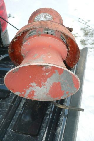 Vtg Federal Electric Ww 2 Air Raid Siren Fire Toronado Hurricane