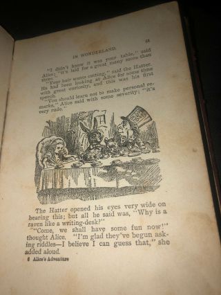 ALICE’S ADVENTURES IN WONDERLAND - 1867 - Lewis Carroll Chicago Book Rare Fair 8